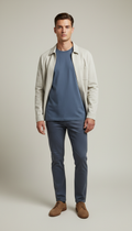 Minimalist Tee in Slate Blue
